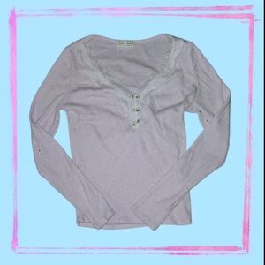 Women's Pink Long Sleeve Top